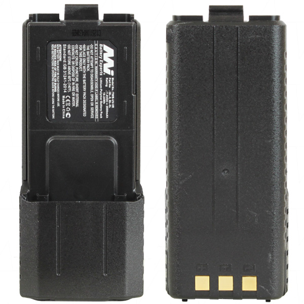 Batterie 7,4V 2.6Ah Li-Po pour Talkie Walkie Baofeng BF-F8 PLUS, UV-5R